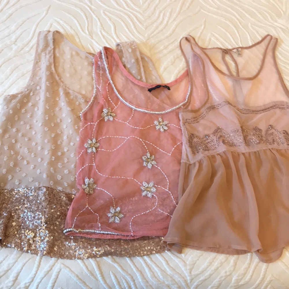 Trio of Pink Tops